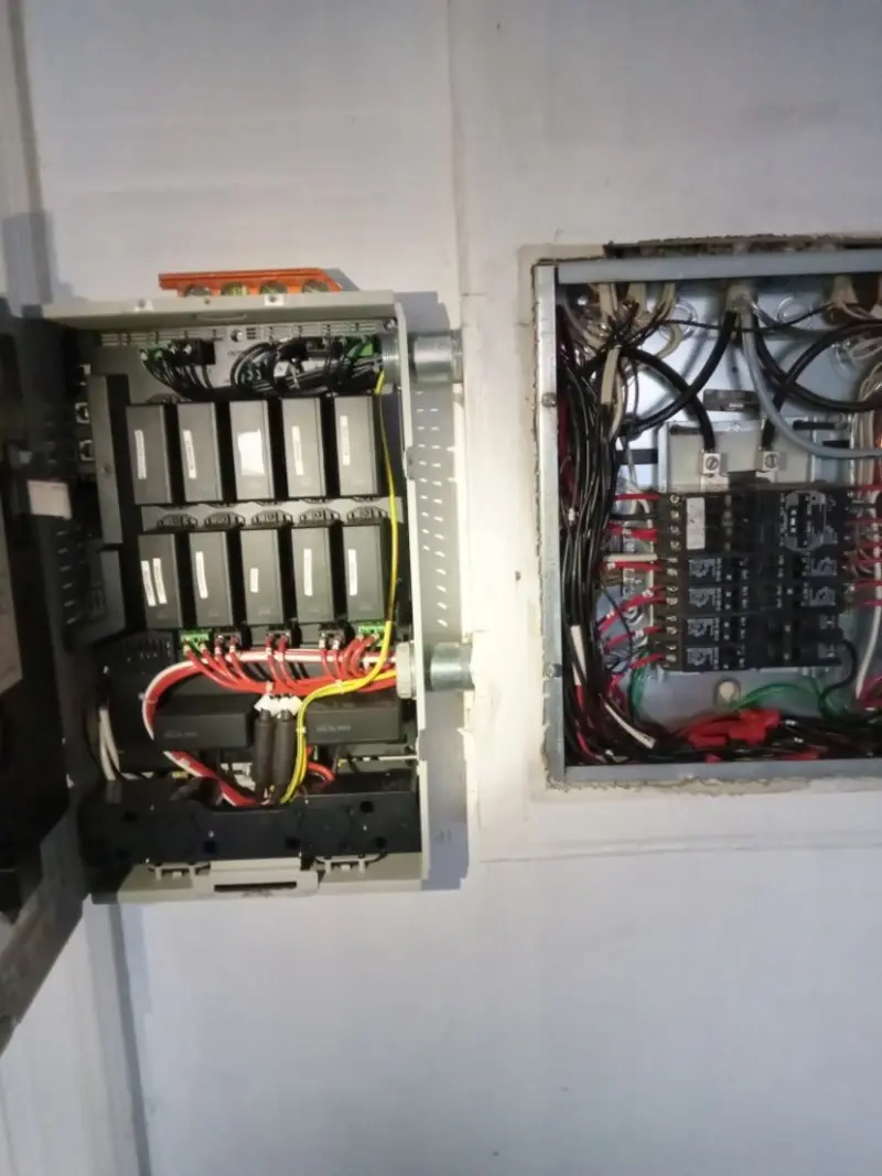 Electrical panel upgrade completed for Security Camera Wiring in Dalton